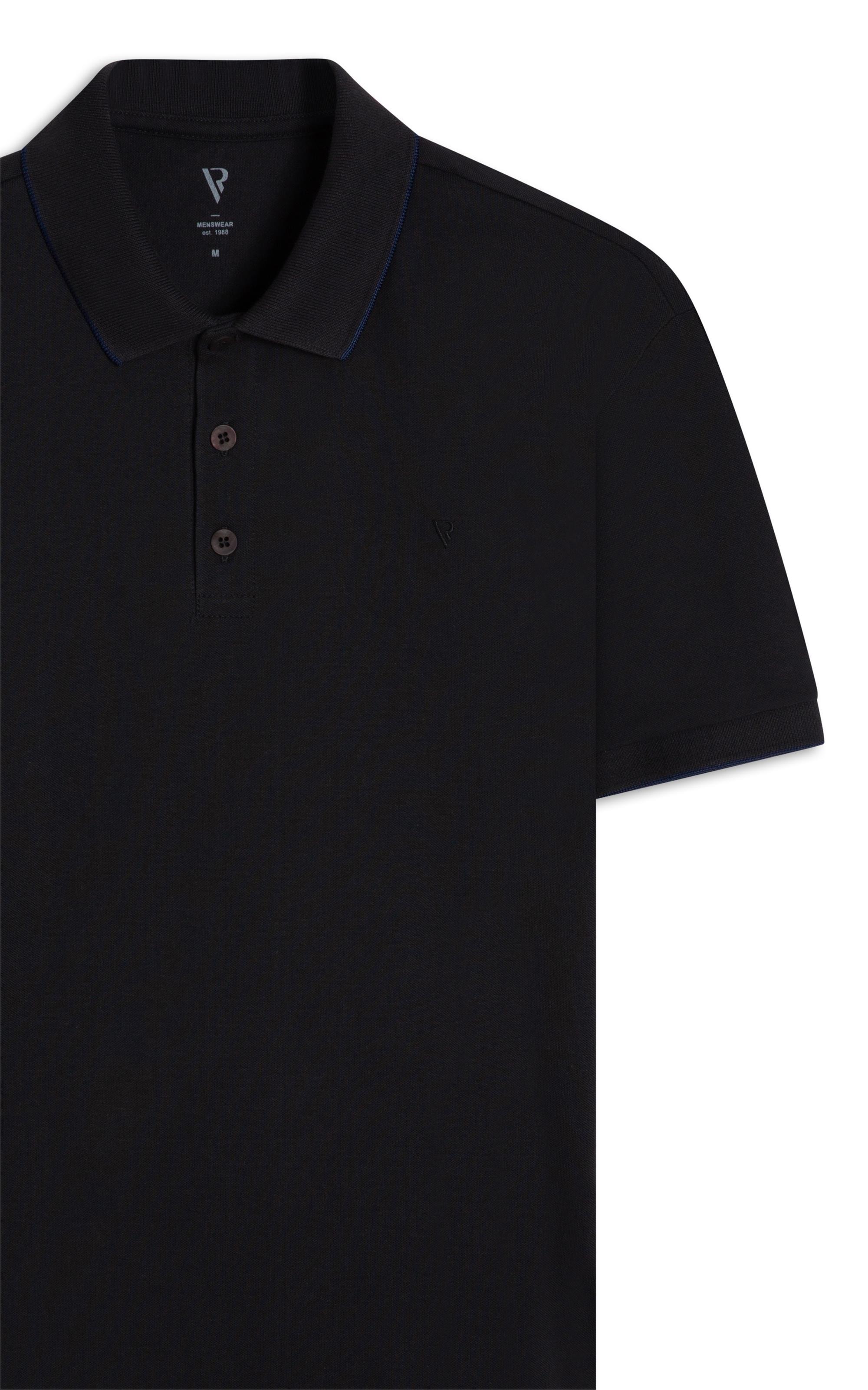 Polo Piquet Frieze Plumbo