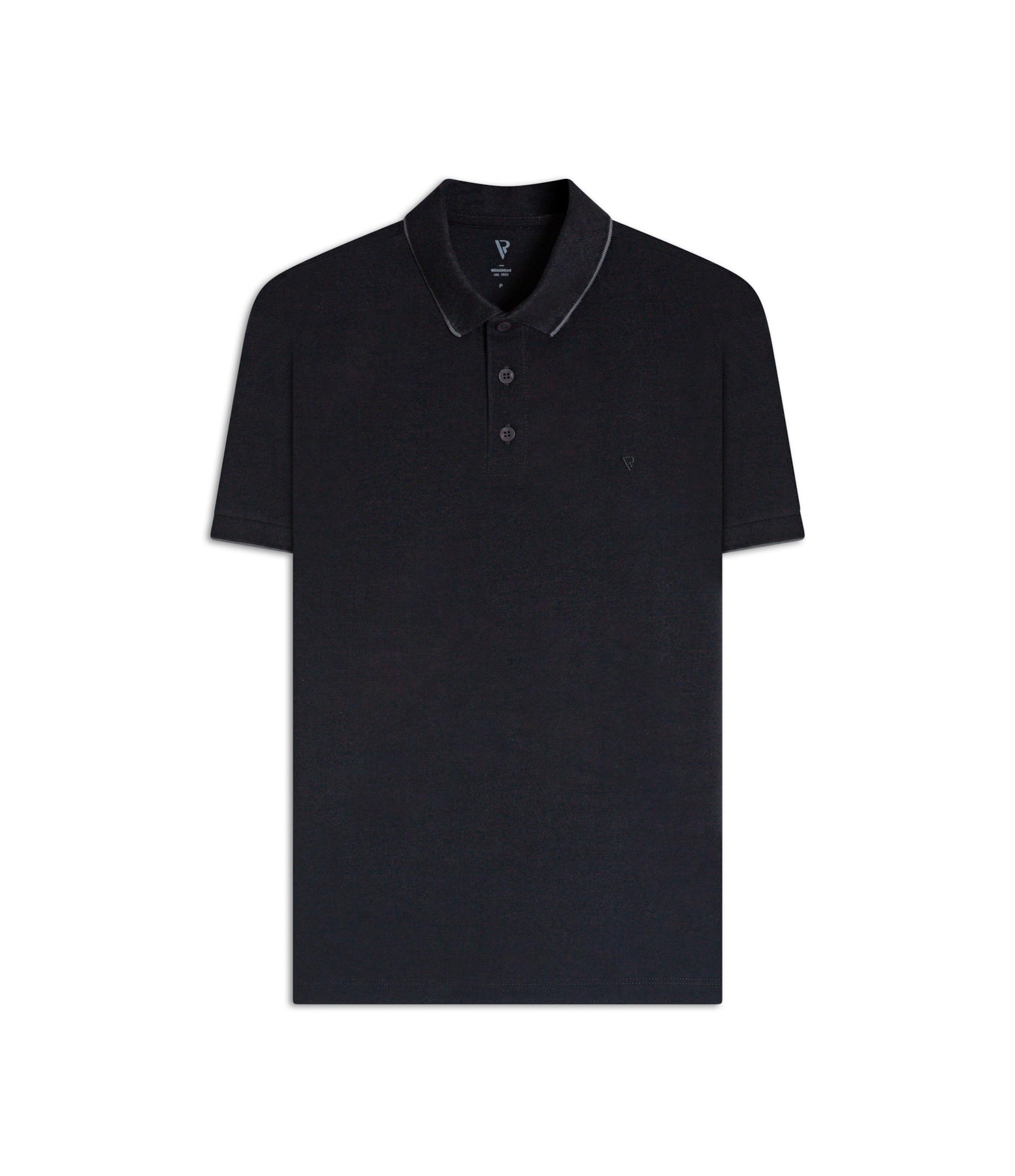 Polo Piquet Frieze Preto