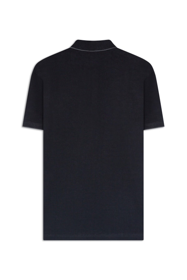 Polo Piquet Frieze Preto