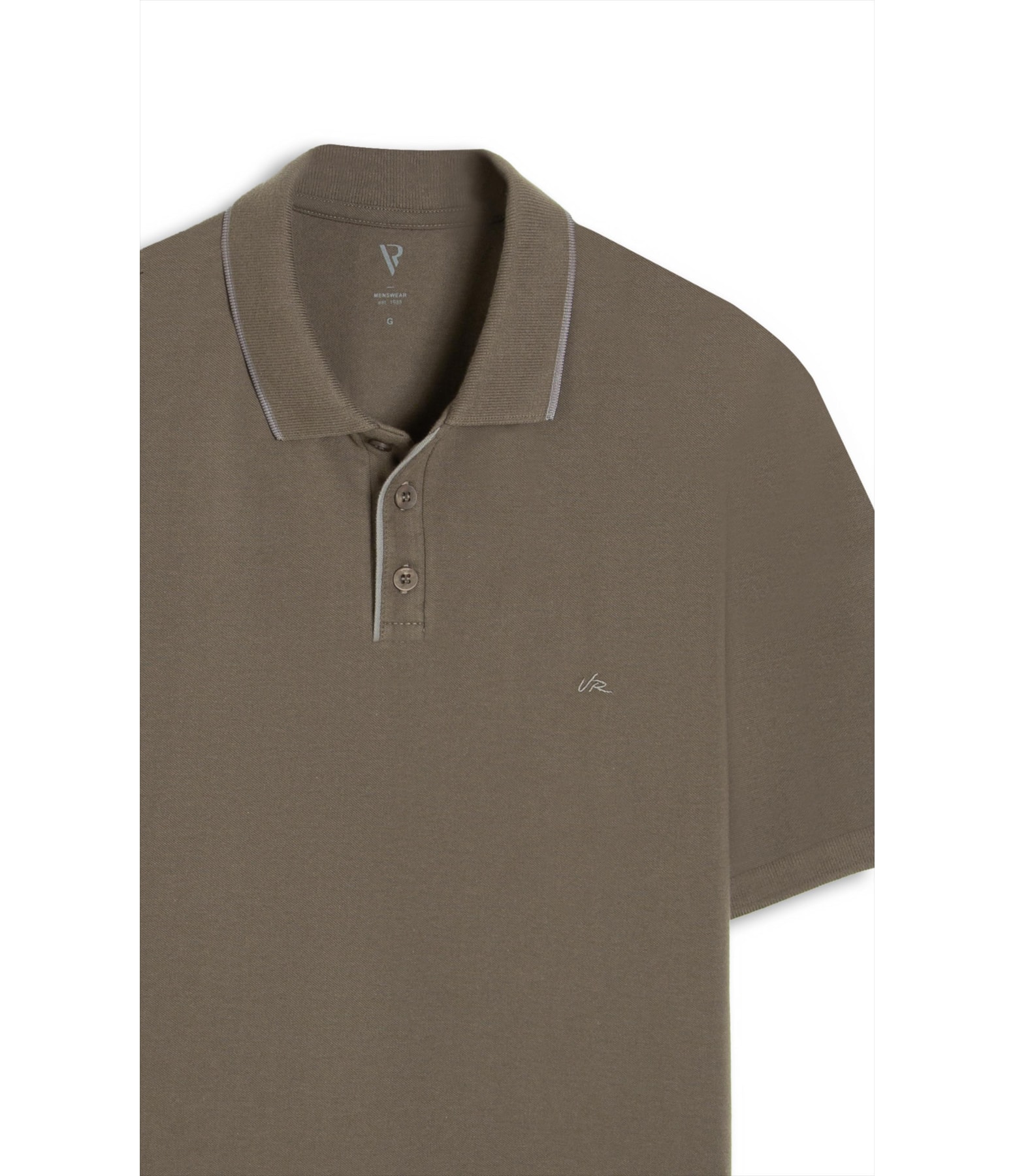 Polo Piquet Frize Detail Tabaco