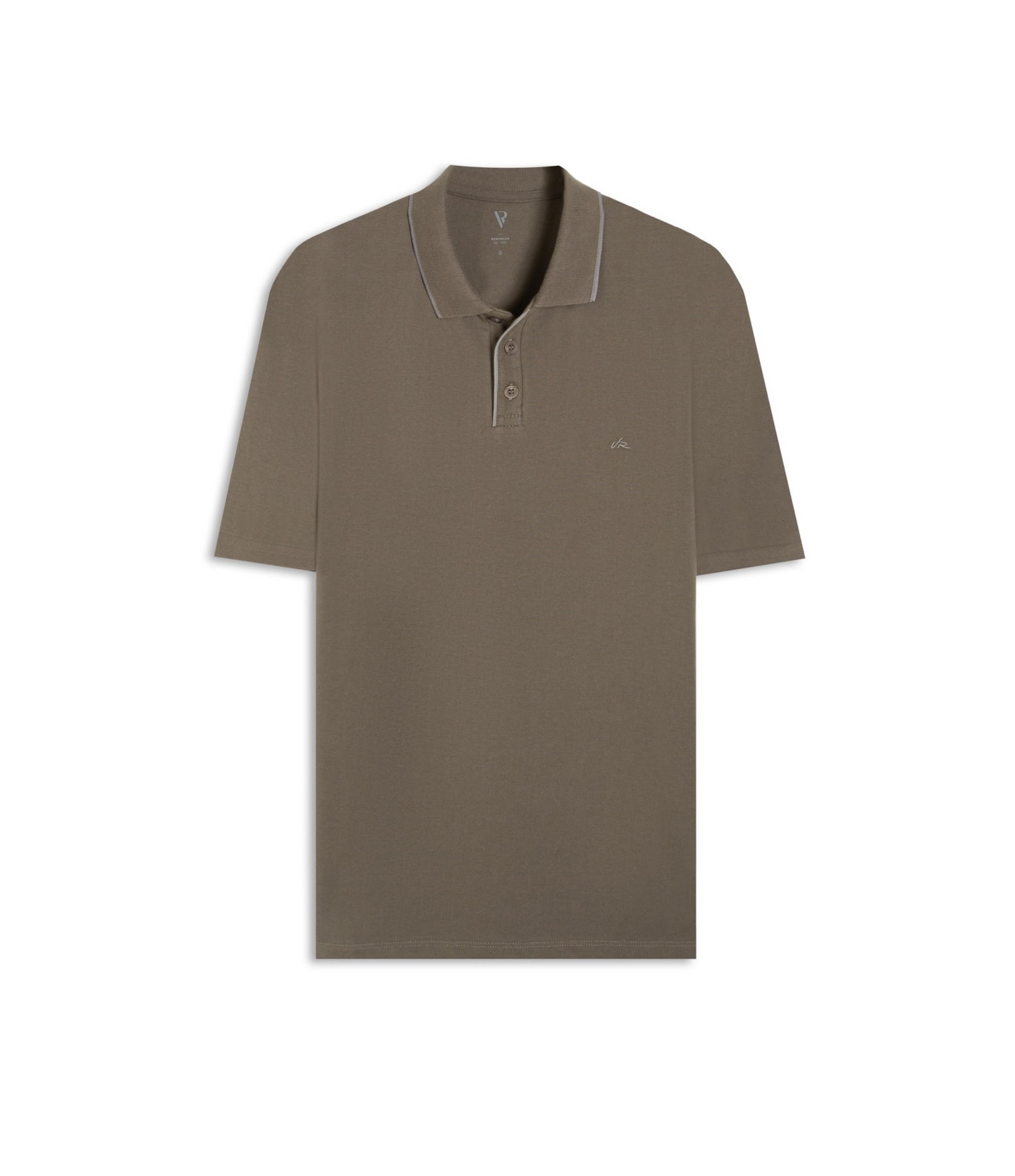 Polo Piquet Frize Detail Tabaco