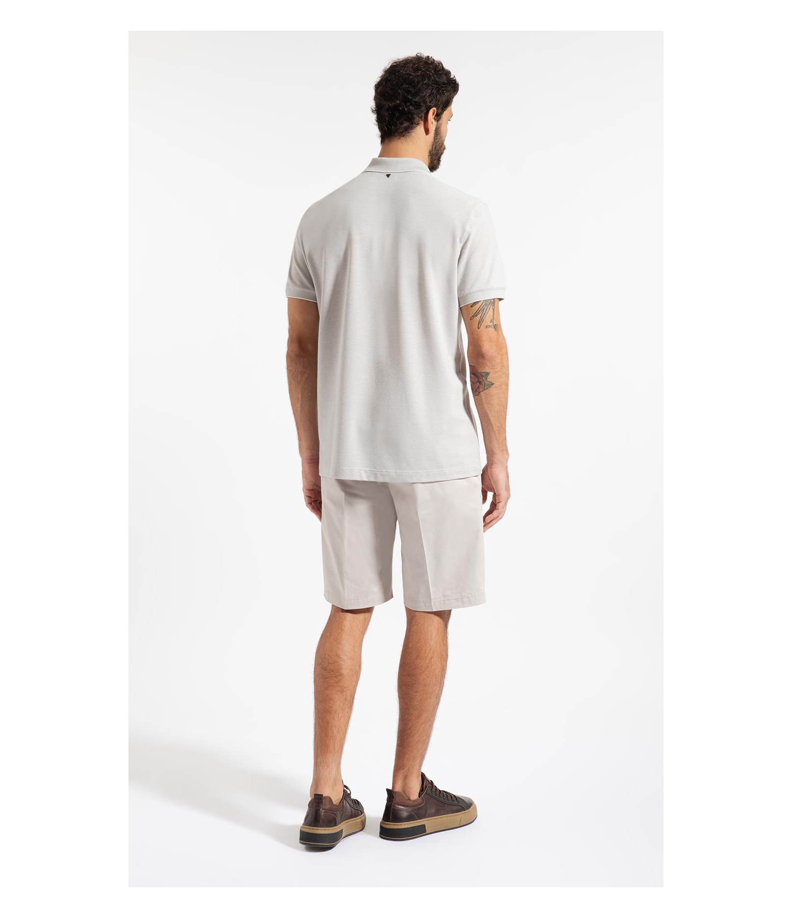 Polo Piquet Juno Cinza Claro