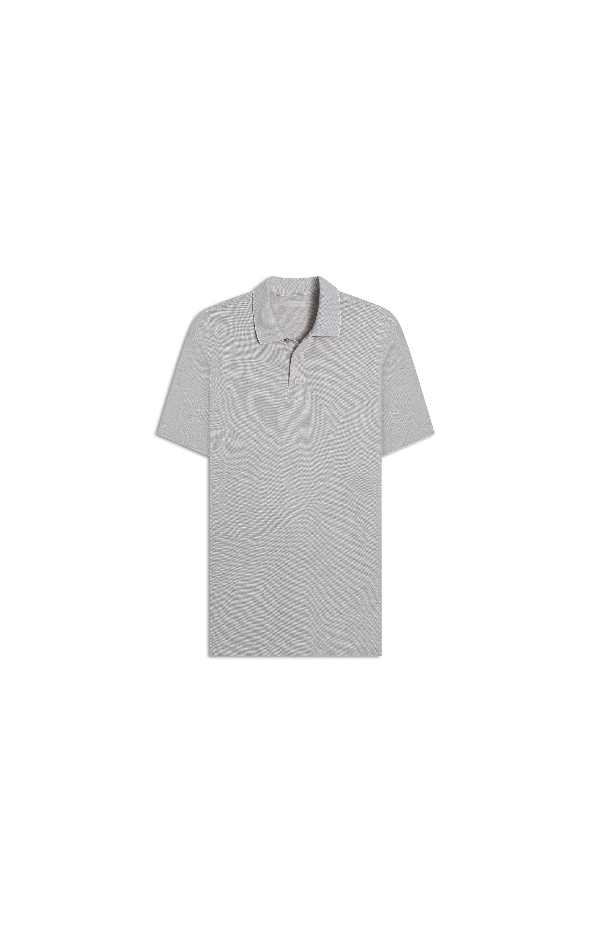 Polo Piquet Juno Cinza Claro
