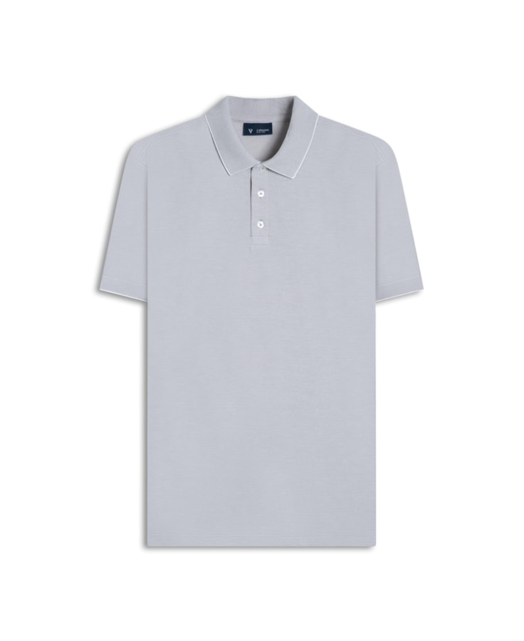 Polo Piquet Juno Preto Mescla