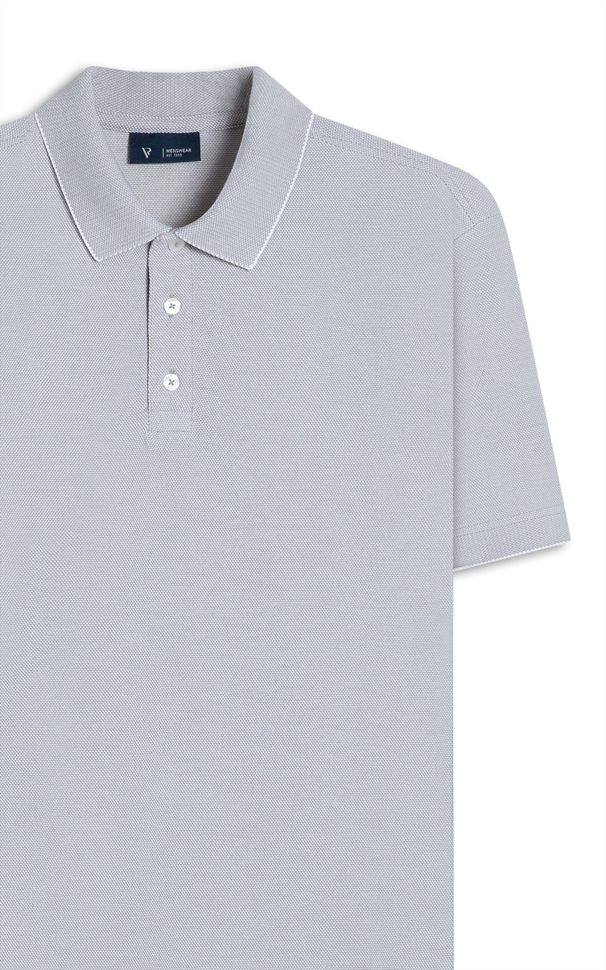 Polo Piquet Juno Preto Mescla