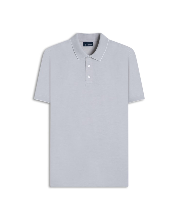 Polo Piquet Juno Preto Mescla