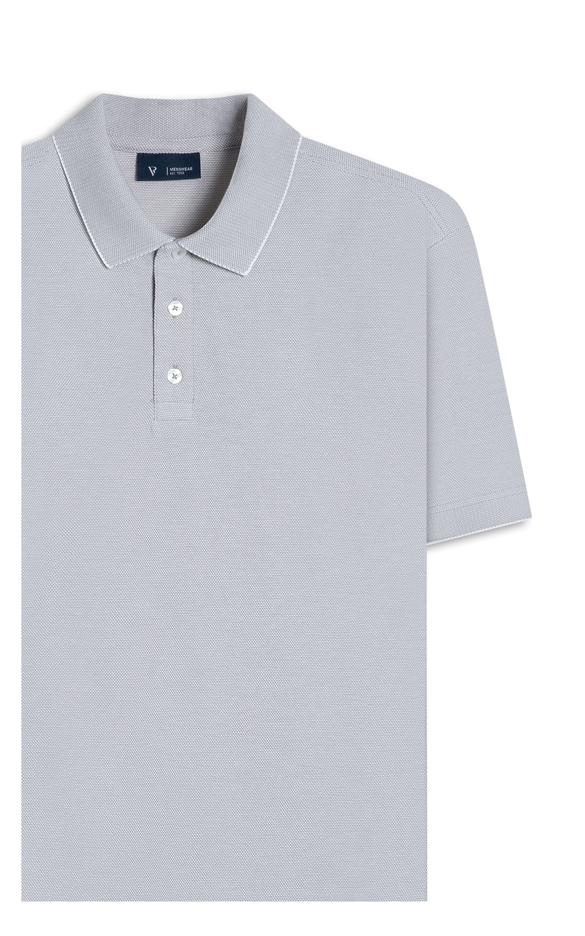 Polo Piquet Juno Preto Mescla