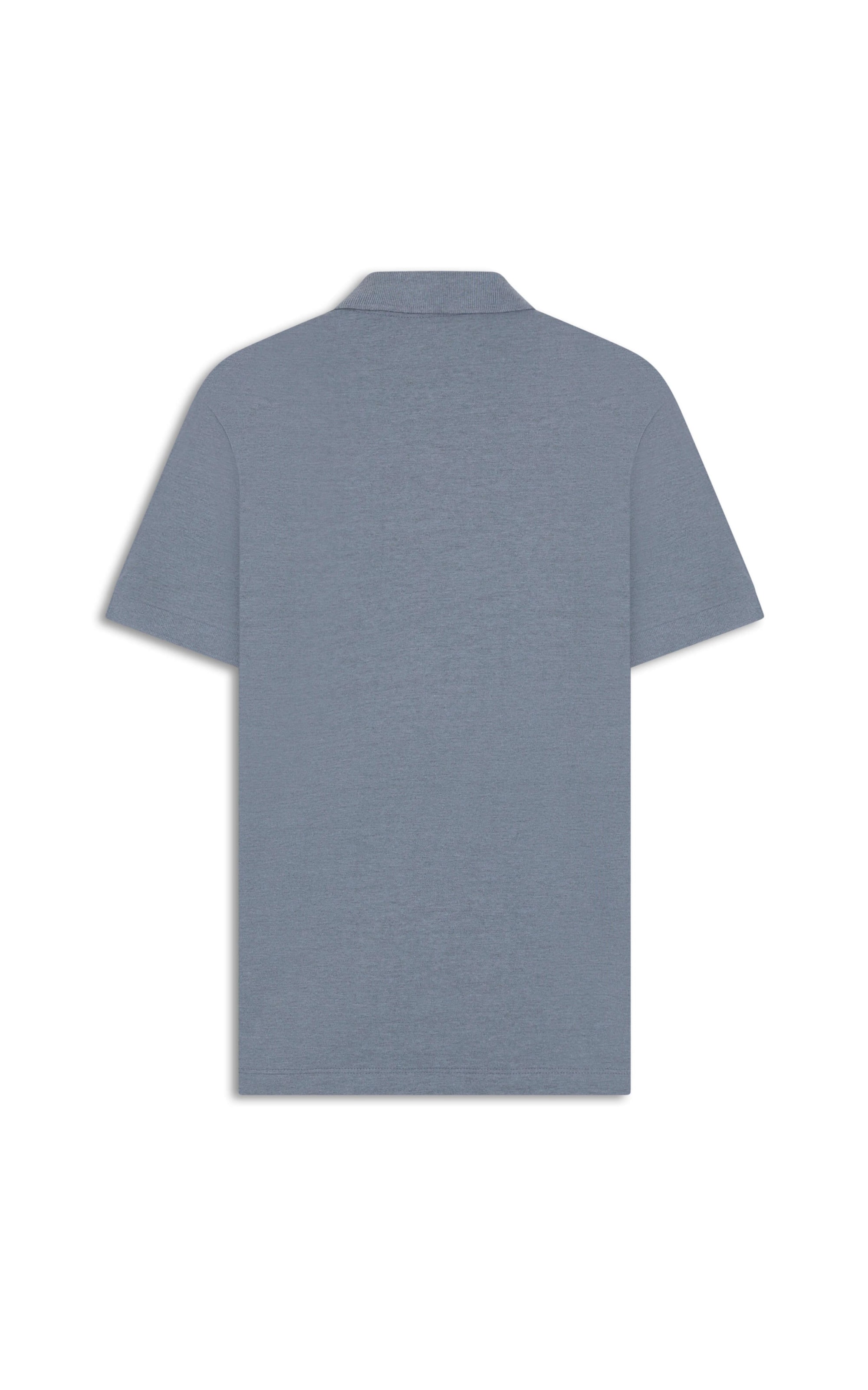Polo Piquet Mescla Básica Azul Mescla