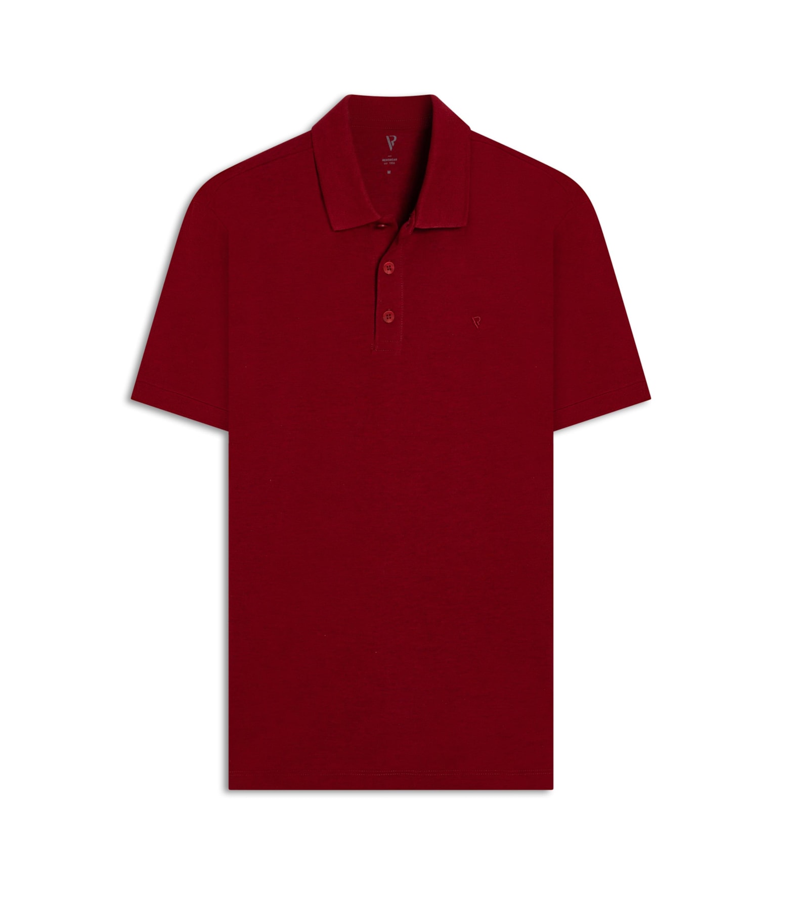 Polo Piquet Mescla Básica Cereja