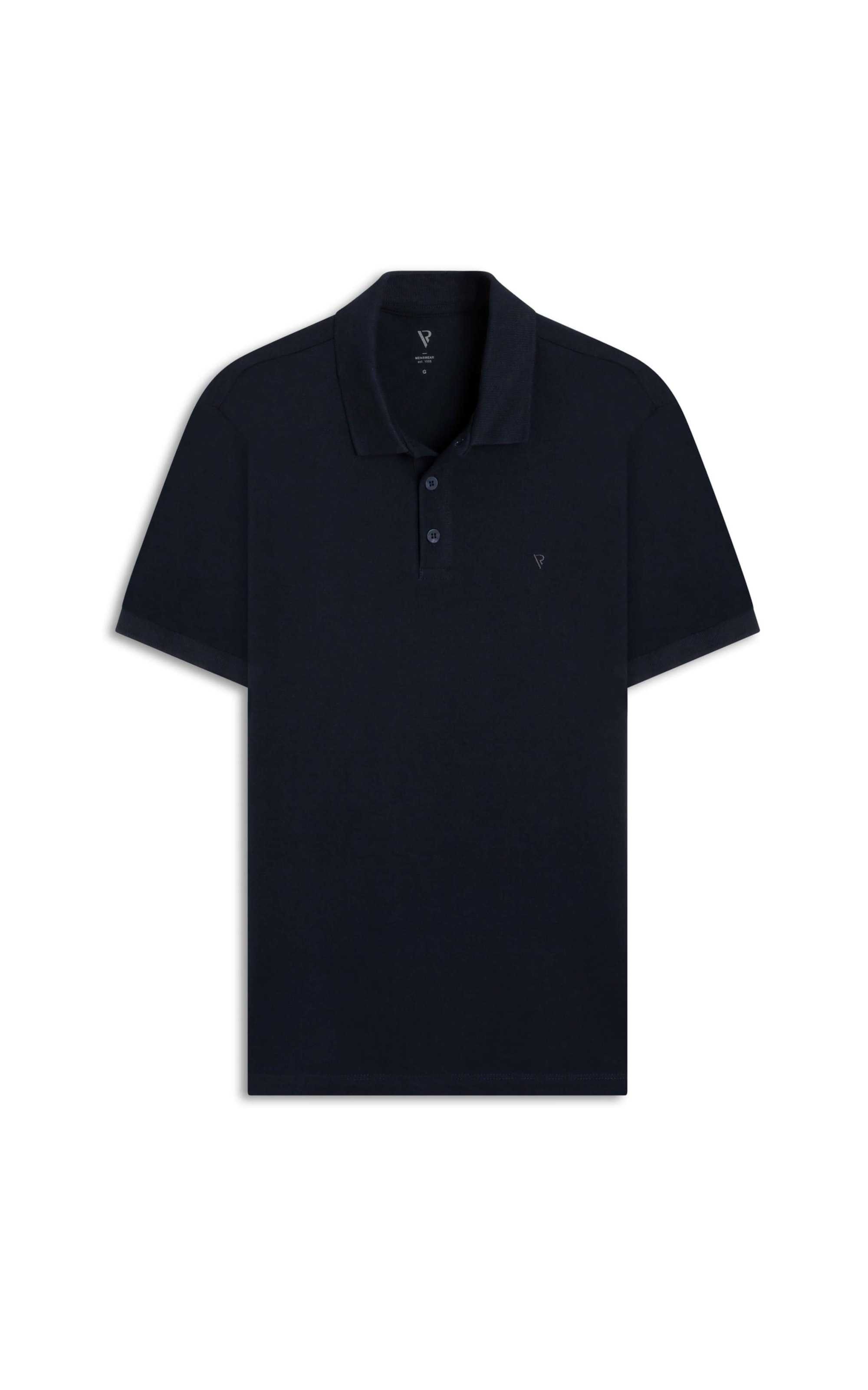 Polo Piquet Mescla Básica Dark Navy Mescla