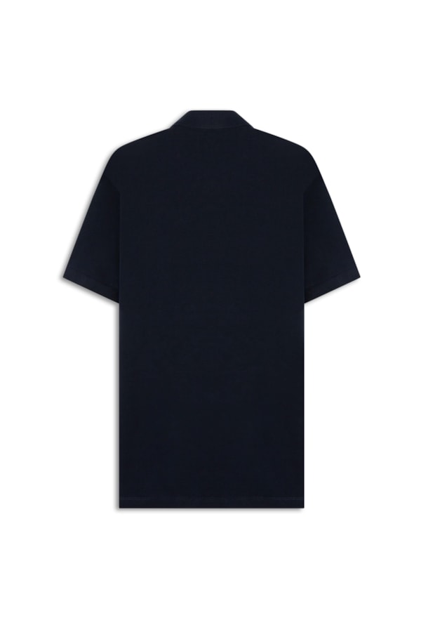 Polo Piquet Mescla Básica Dark Navy Mescla