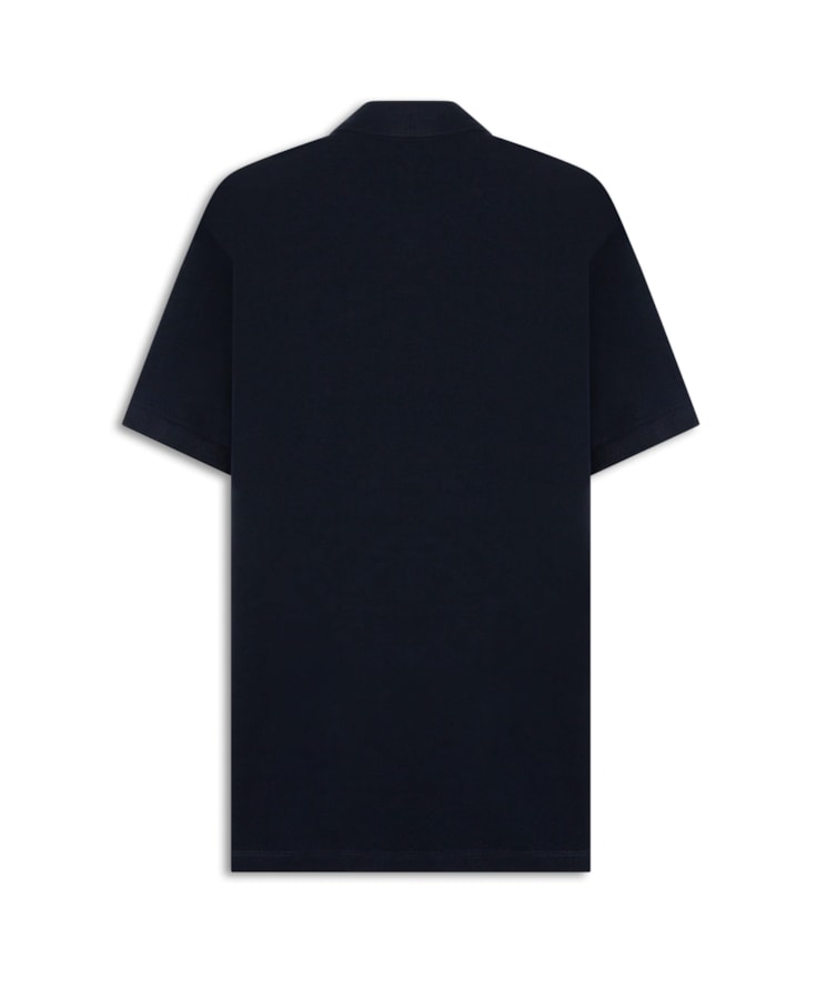 Polo Piquet Mescla Básica Dark Navy Mescla