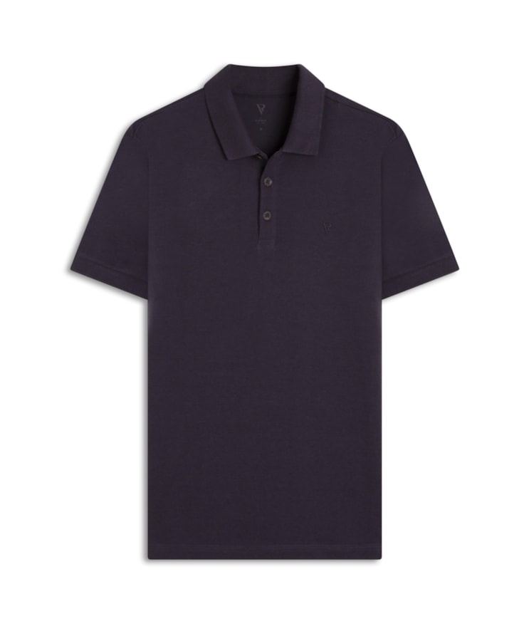 Polo Piquet Mescla Básica Old Purple