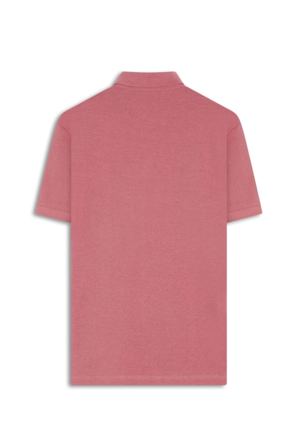 Polo Piquet Mescla Básica Rosa Mescla