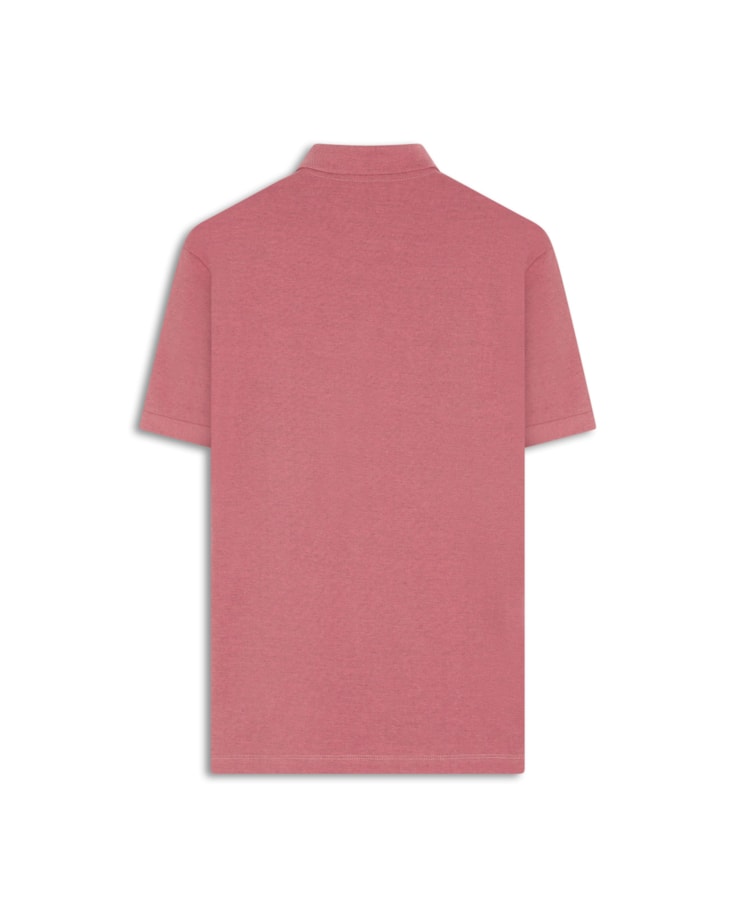 Polo Piquet Mescla Básica Rosa Mescla