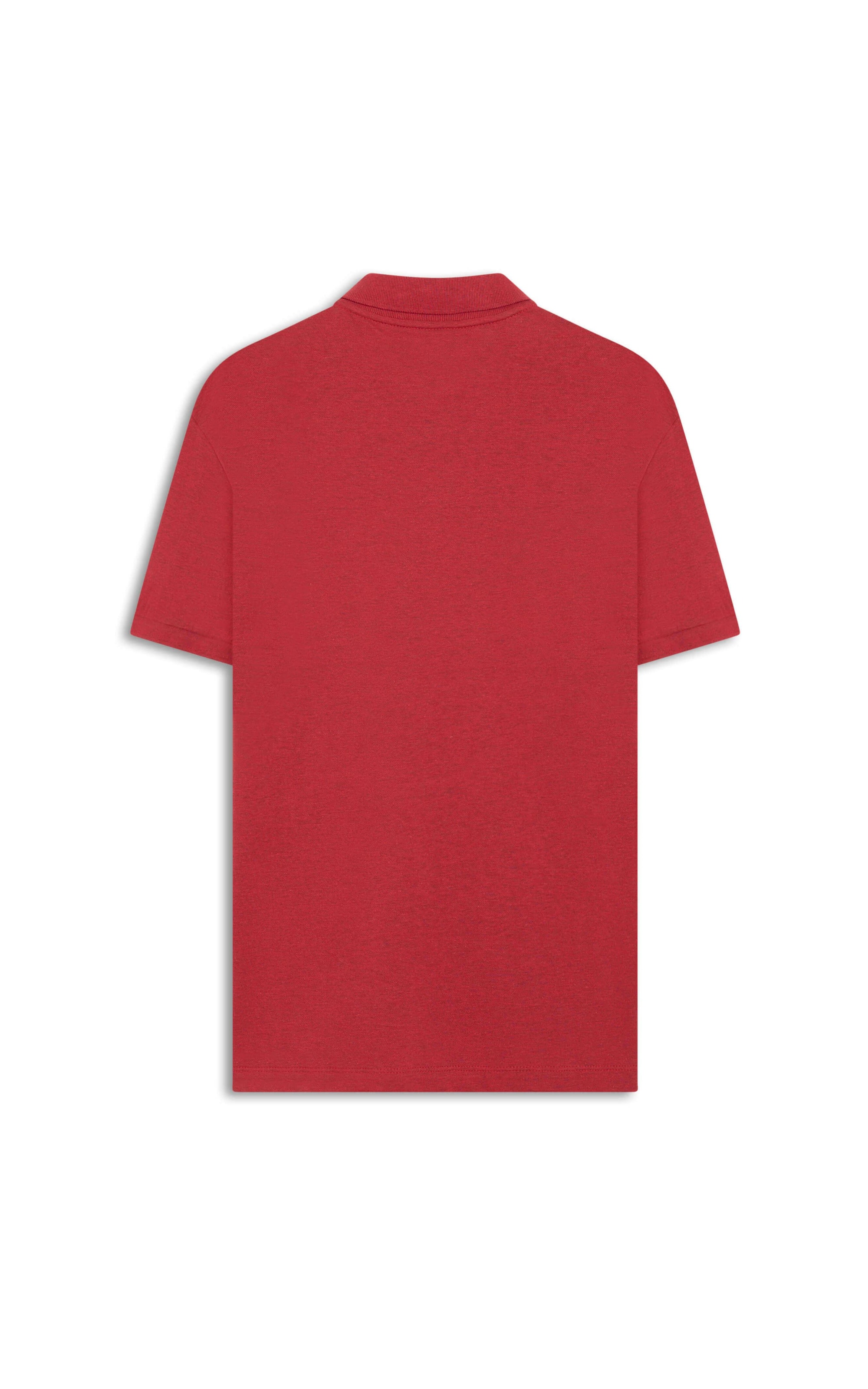 Polo Piquet Mescla Básica Vermelho Mescla