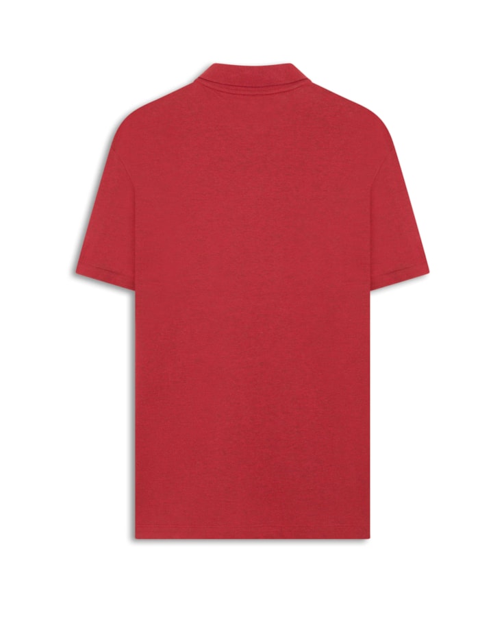Polo Piquet Mescla Básica Vermelho Mescla