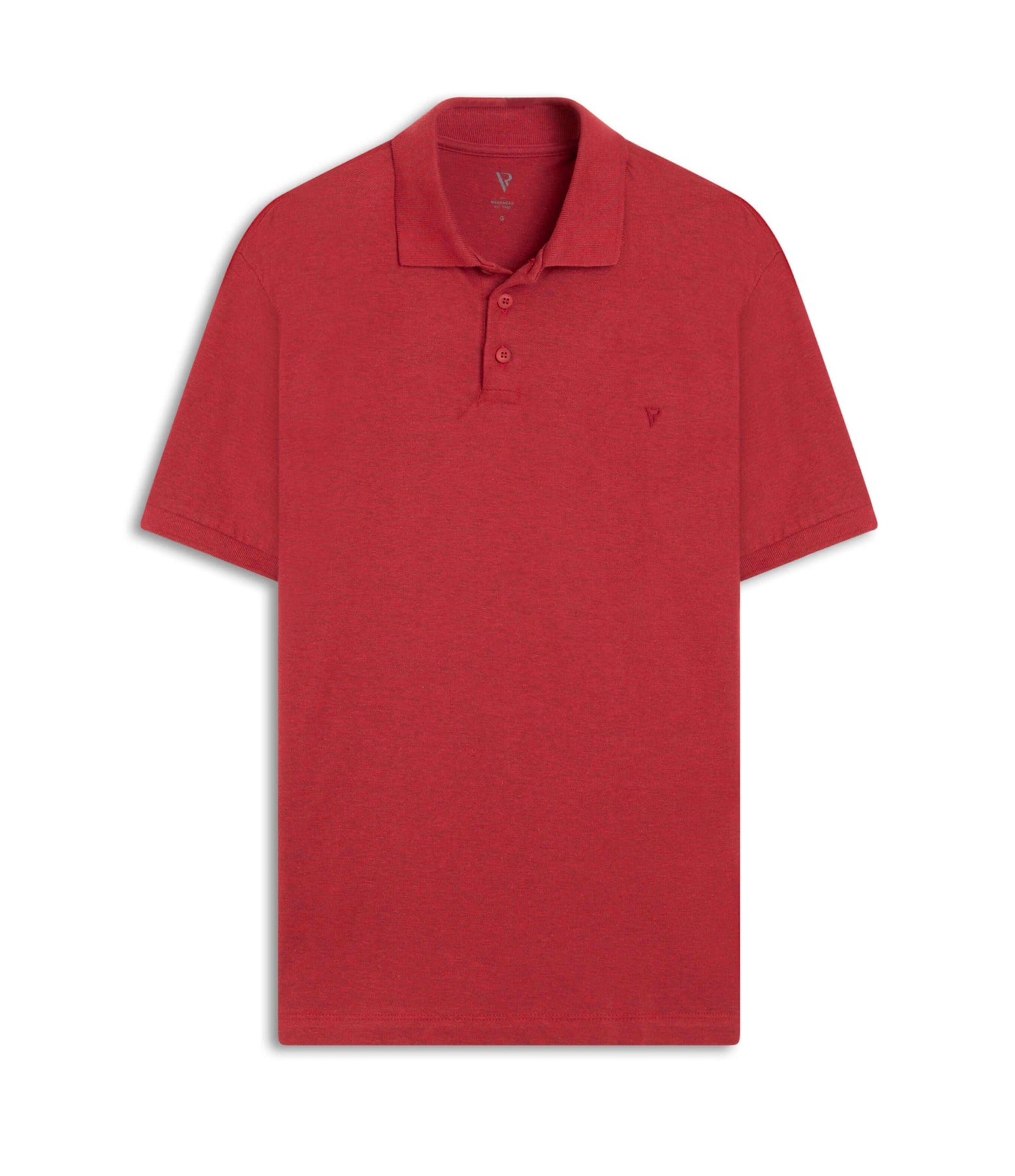 Polo Piquet Mescla Básica Vermelho Mescla