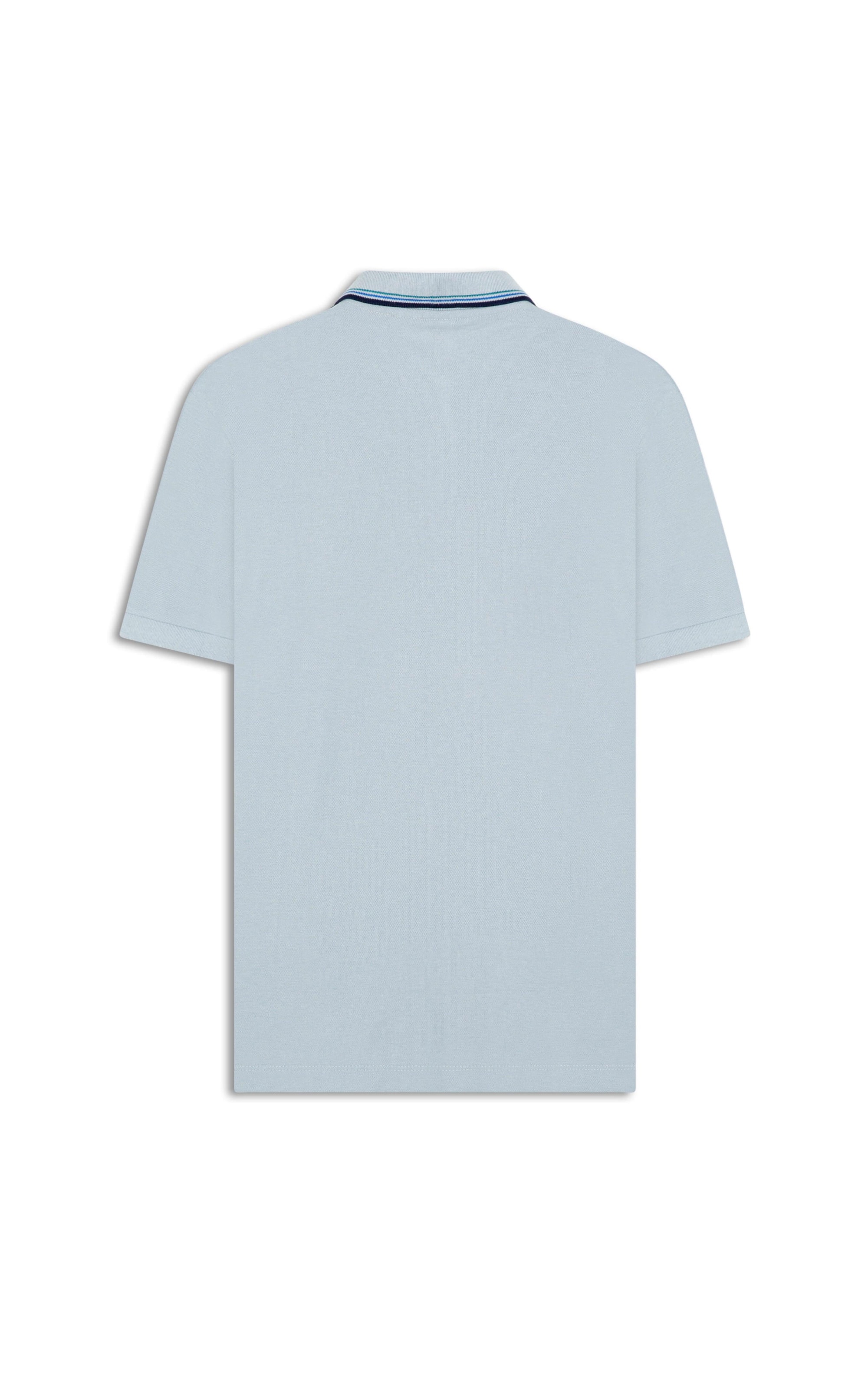 Polo Piquet Simple Friezes Azul Seco