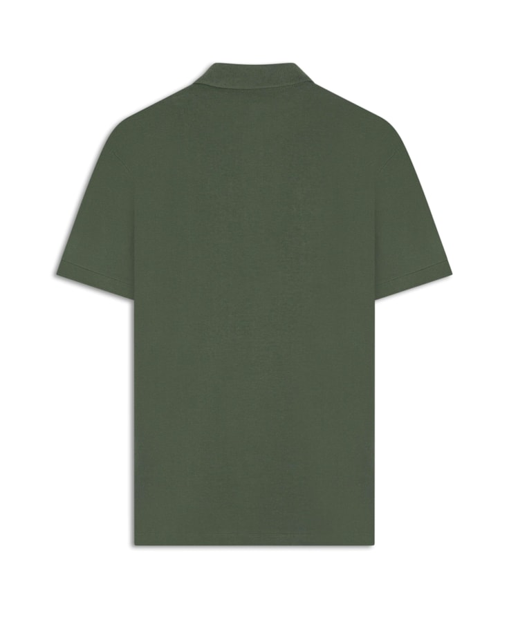 Polo Slim Básica Verde Militar