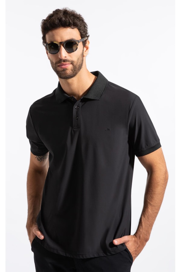 Polo Texture Tech Preto