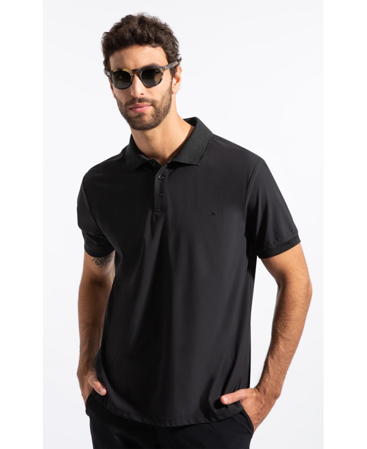 Polo Texture Tech Preto