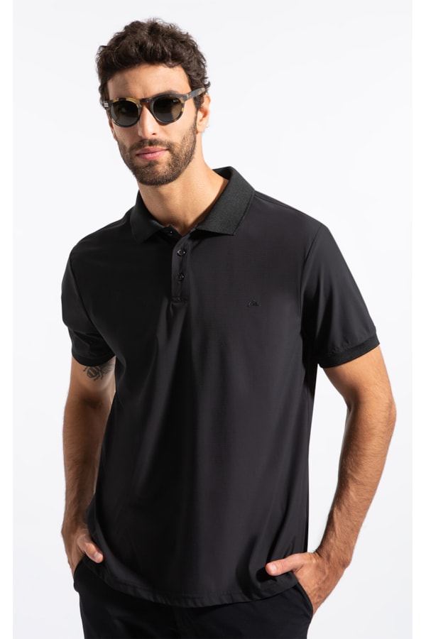 Polo Texture Tech Preto