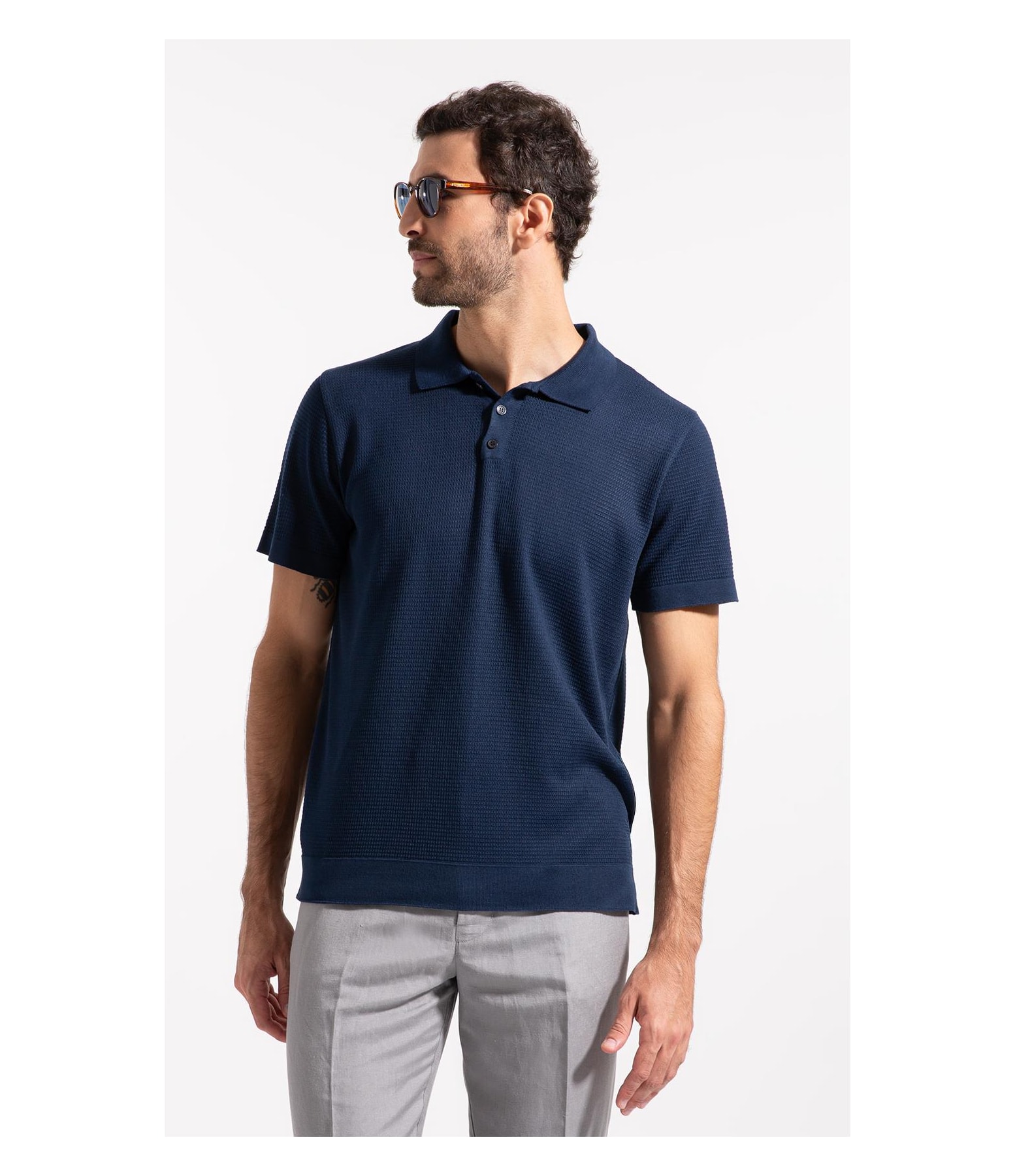 Polo Tricot Fabio Dark Navy