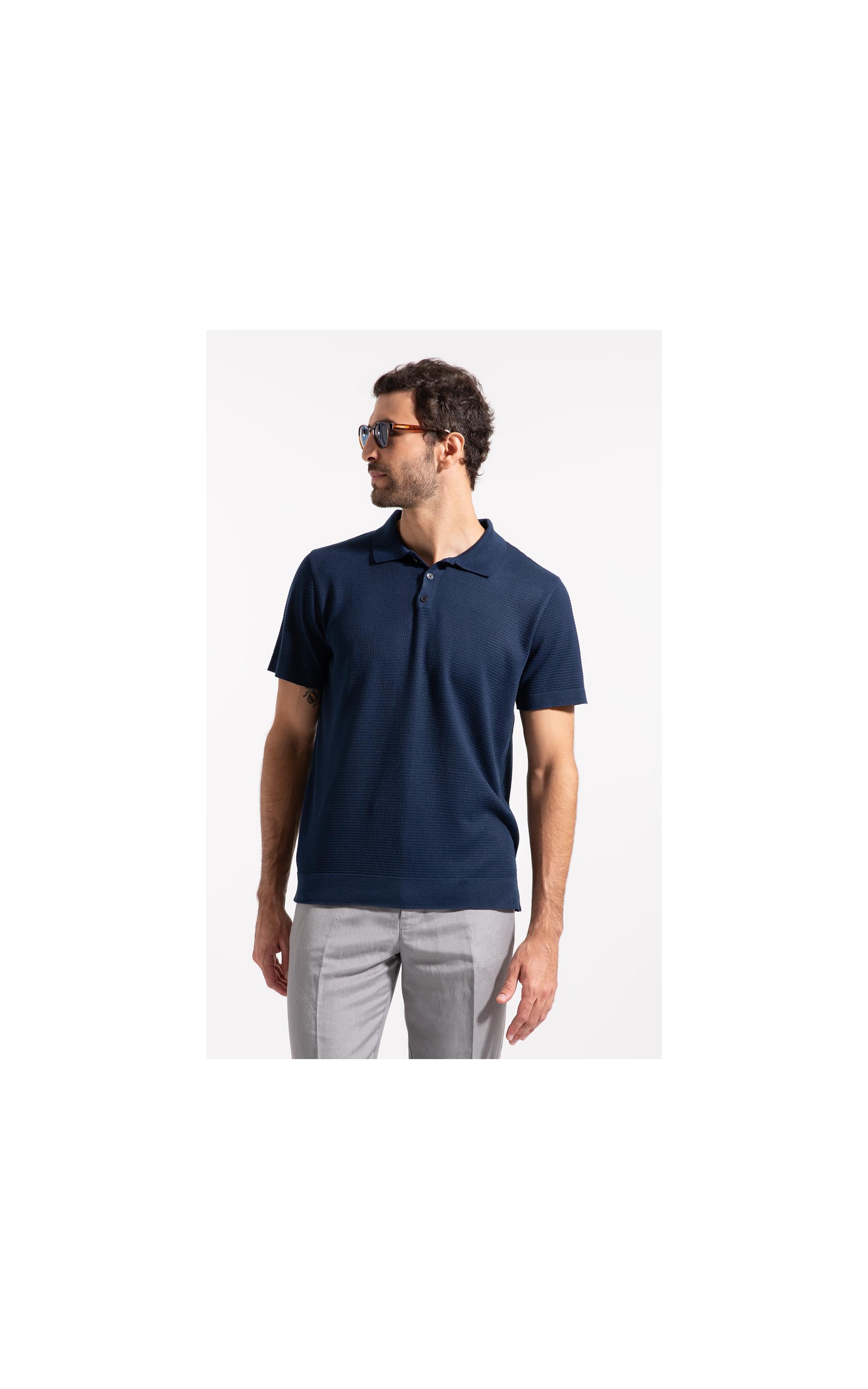 Polo Tricot Fabio Dark Navy