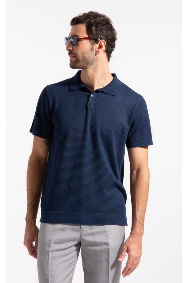 Polo Tricot Fabio Dark Navy