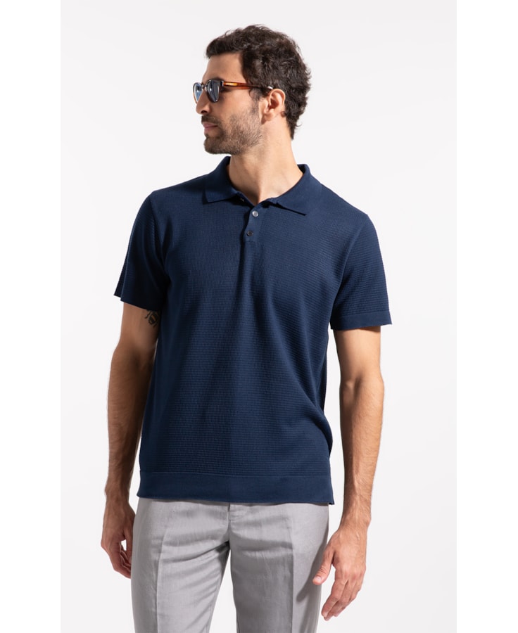 Polo Tricot Fabio Dark Navy