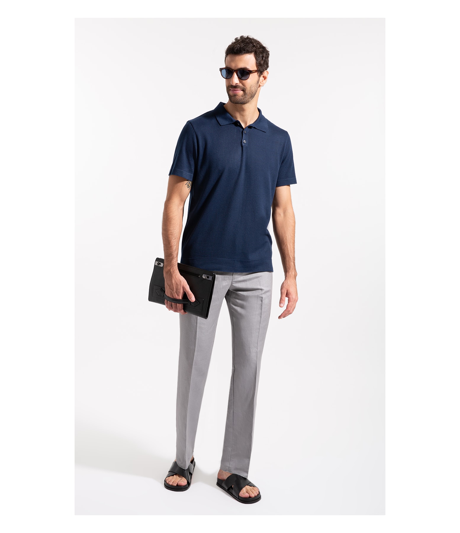 Polo Tricot Fabio Dark Navy