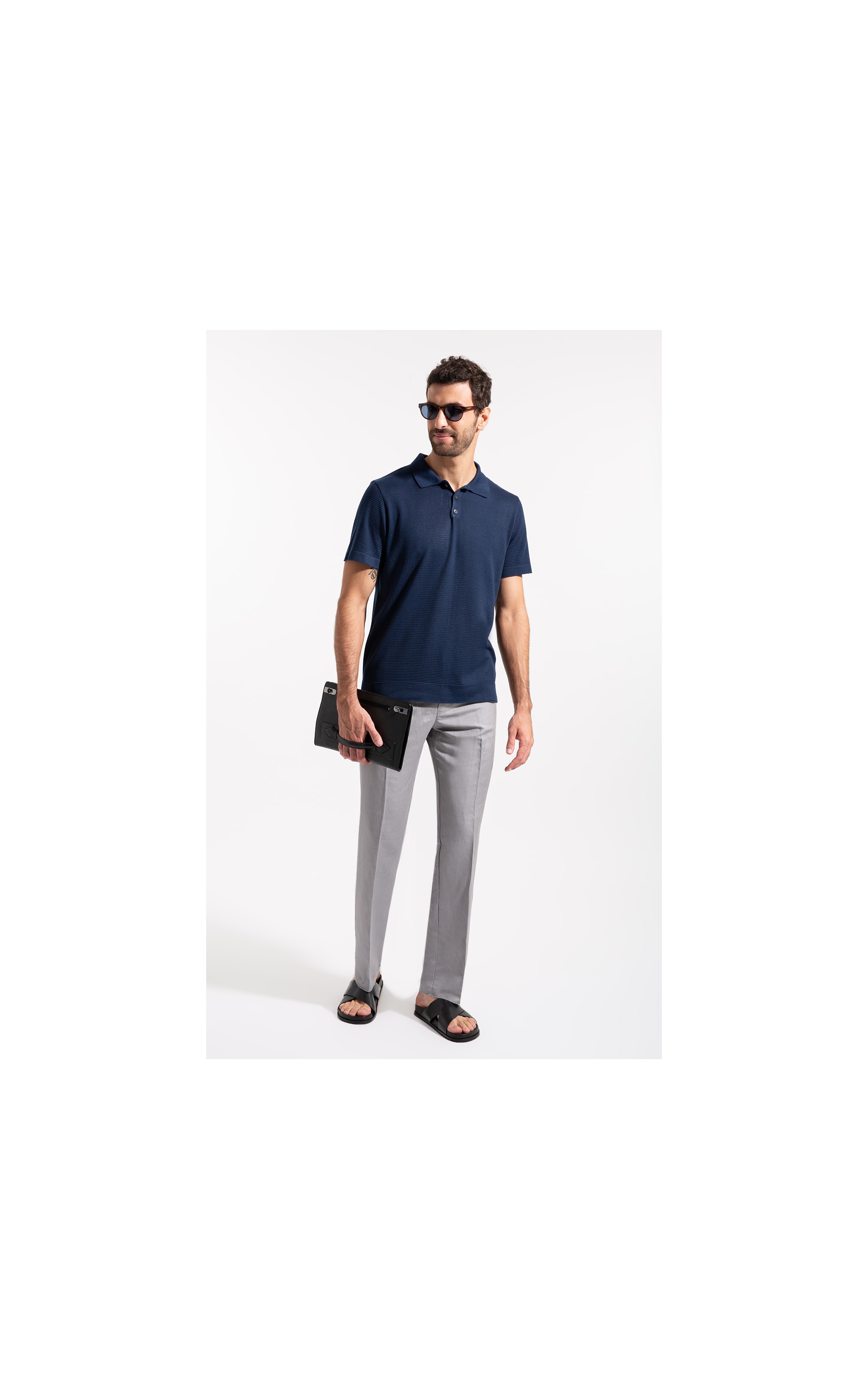 Polo Tricot Fabio Dark Navy