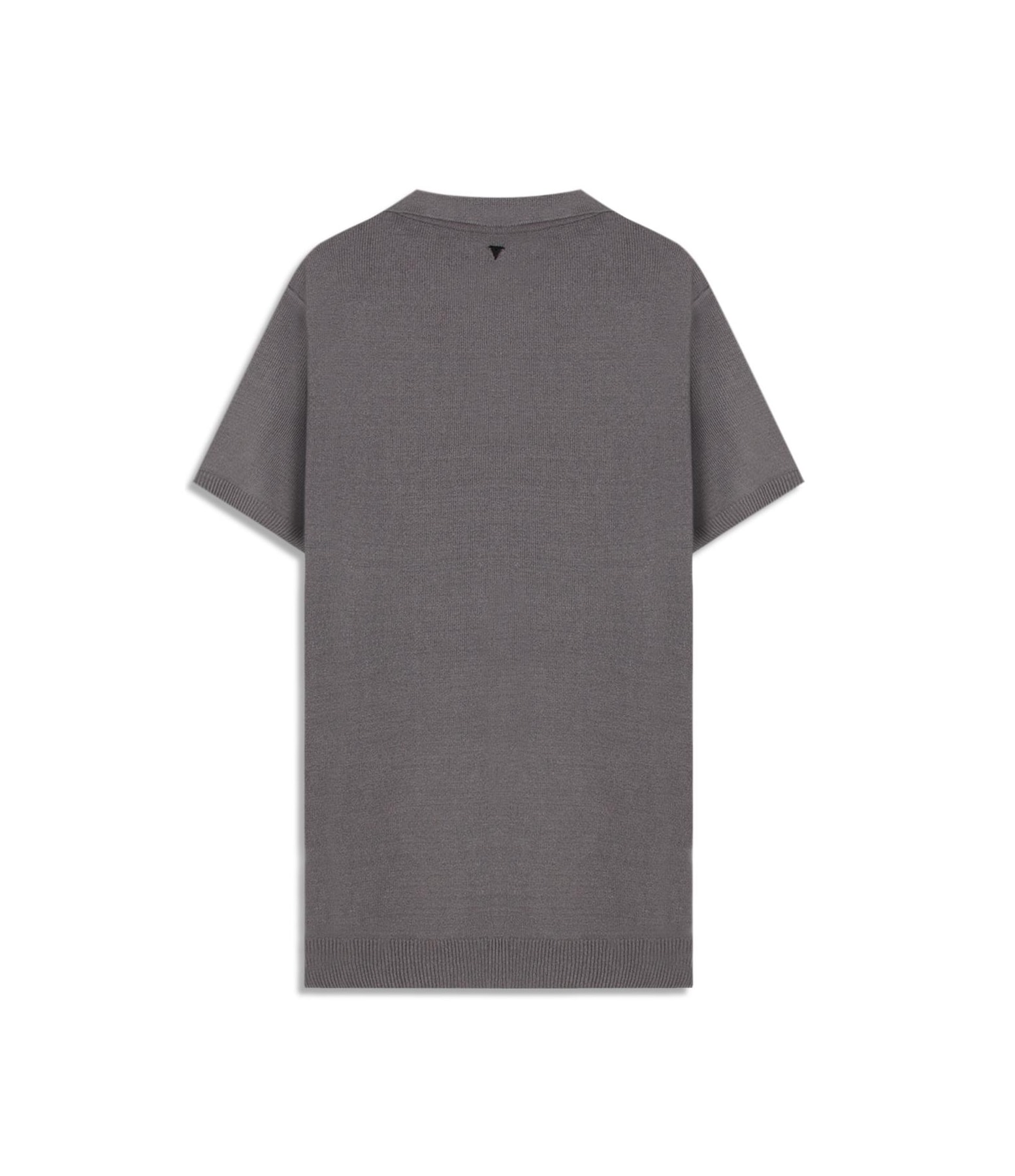 Polo Tricot Modal Cinza Claro