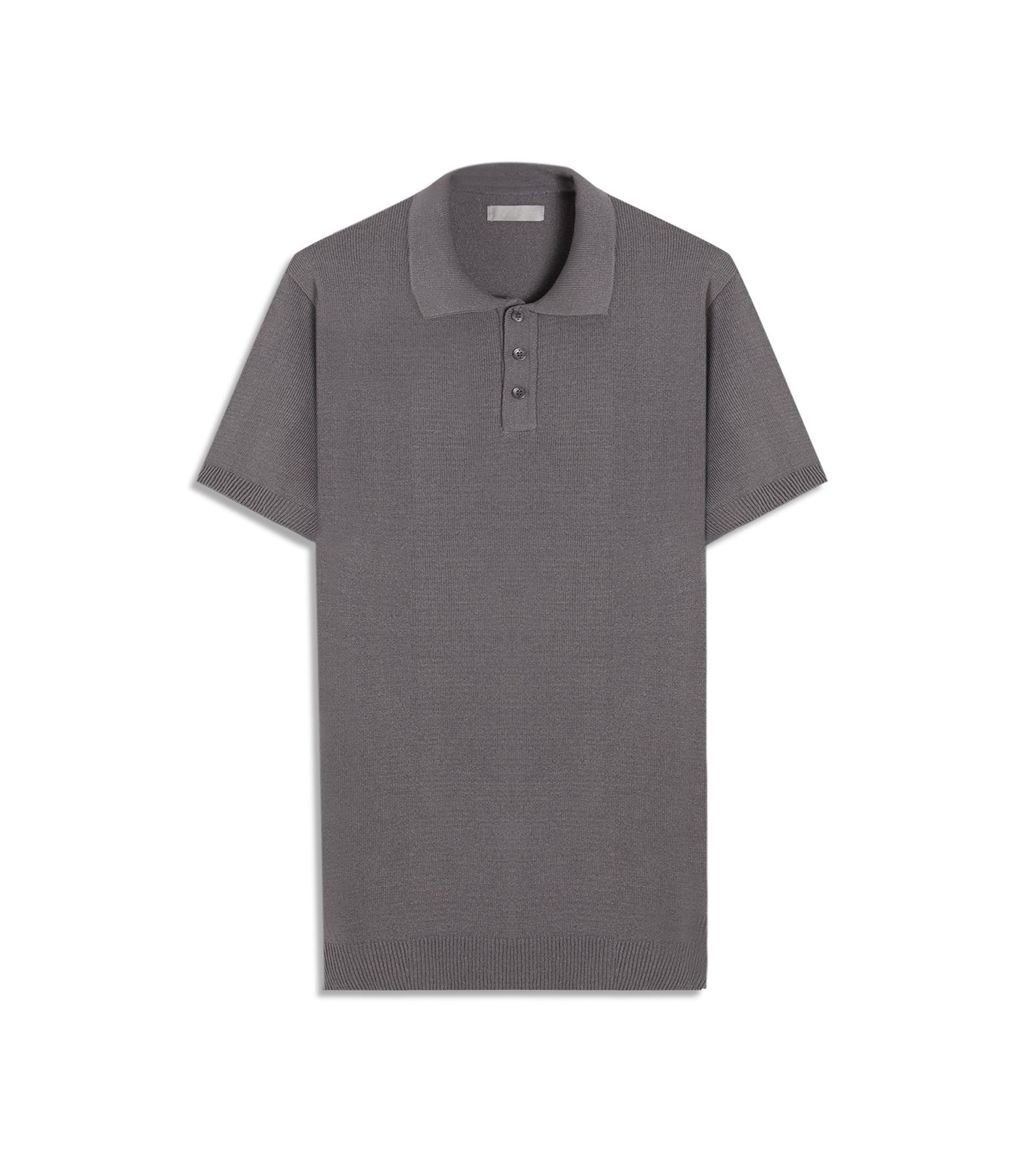 Polo Tricot Modal Cinza Claro