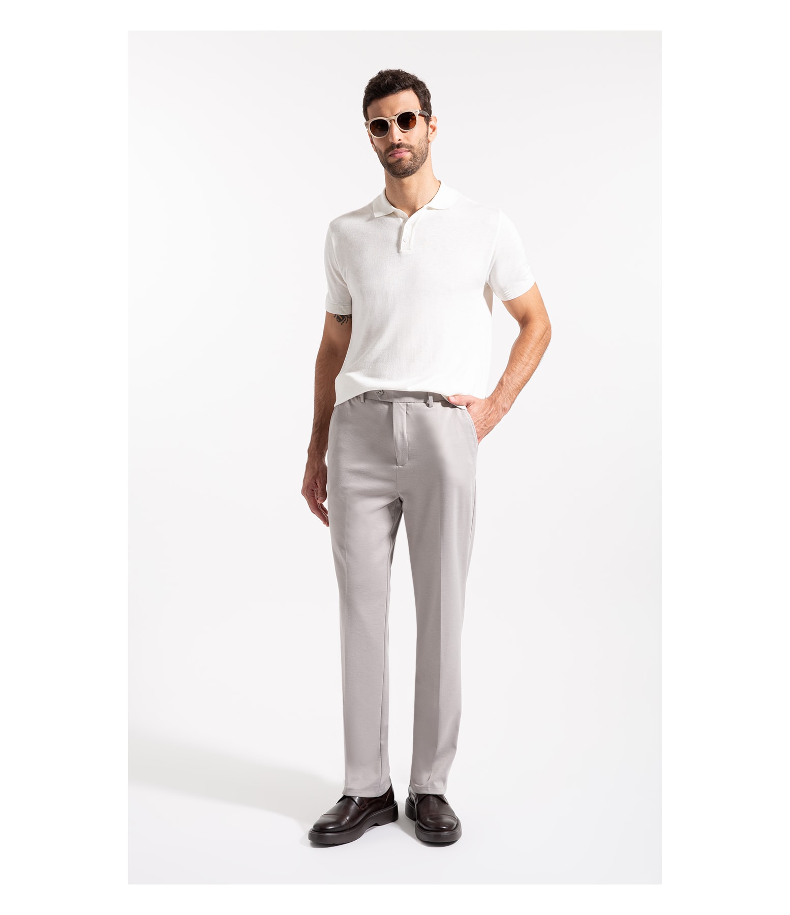 Polo Tricot Pedro Off White