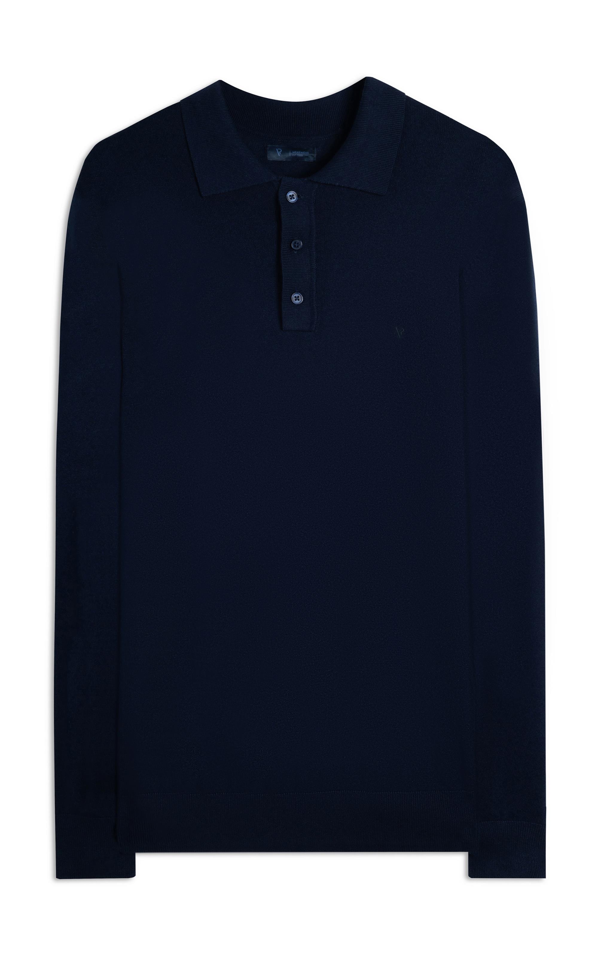 Polo Tricot Visc Dark Navy
