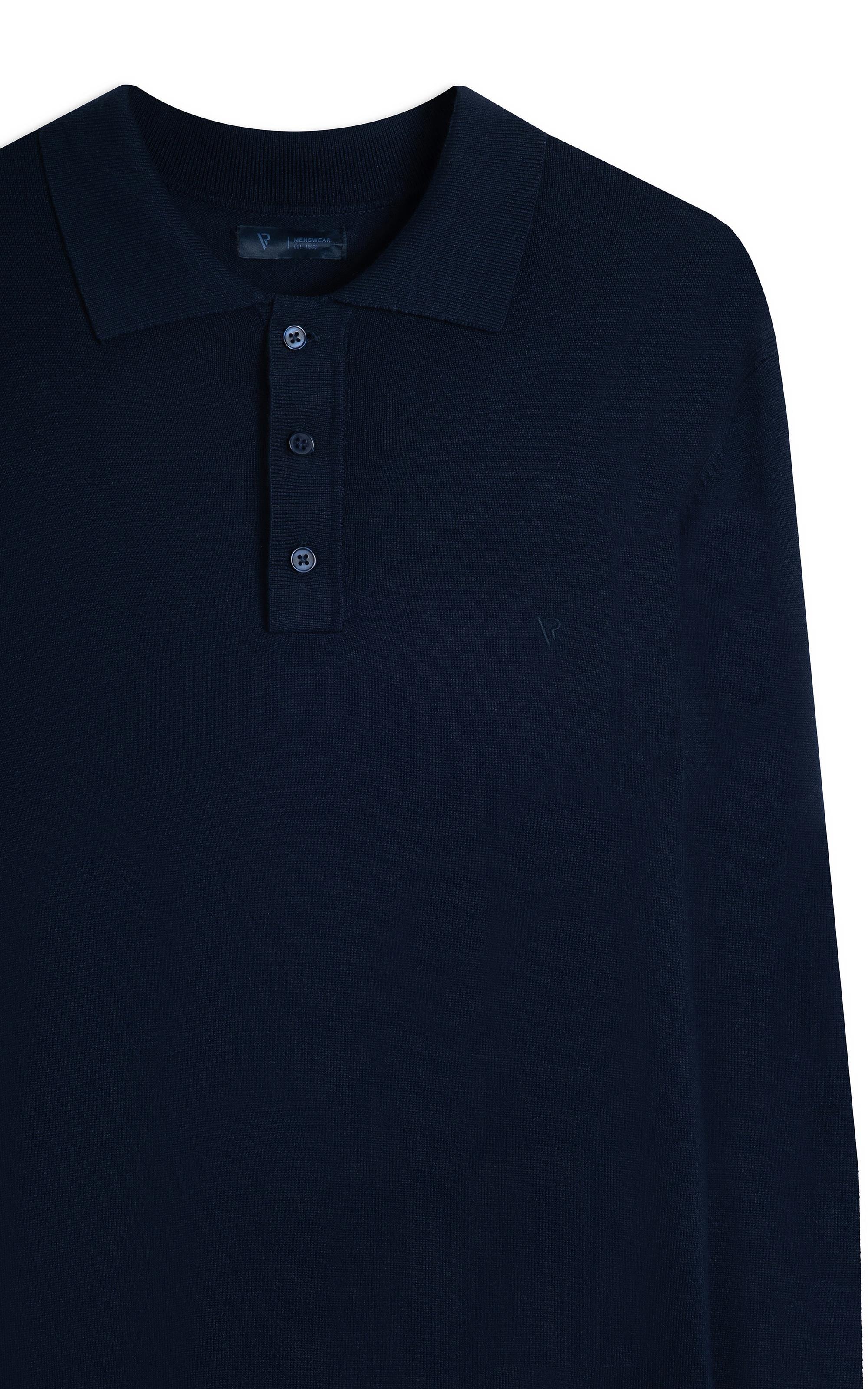 Polo Tricot Visc Dark Navy