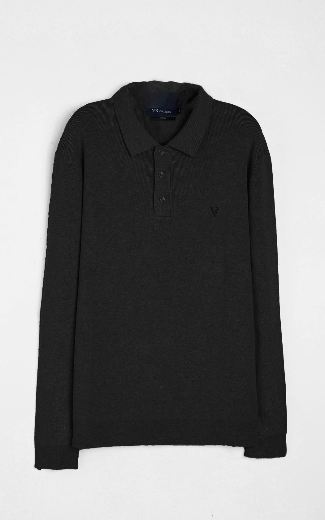 Polo Tricot Visc Preto