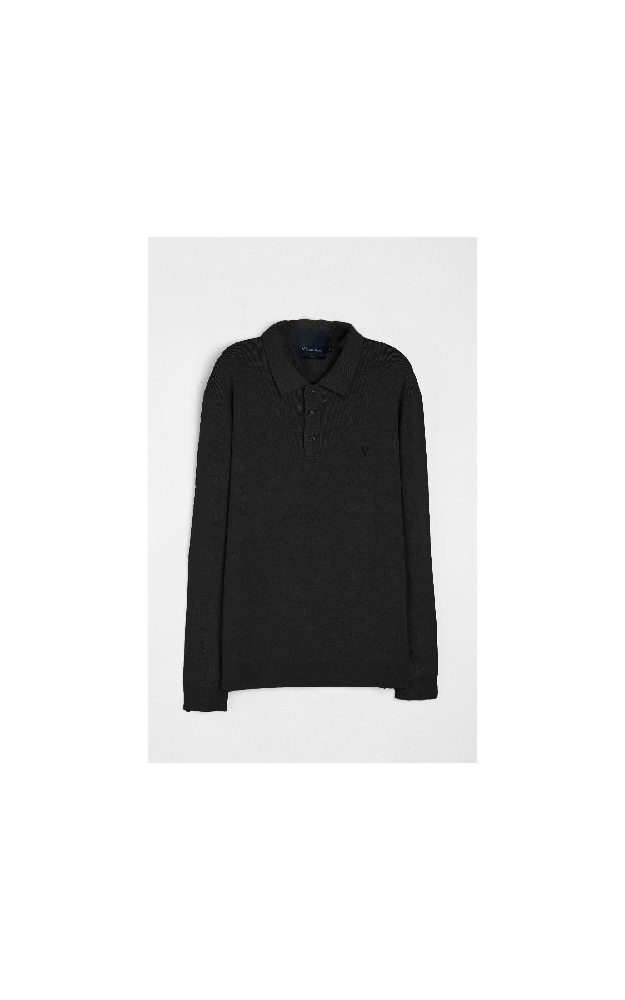 Polo Tricot Visc Preto