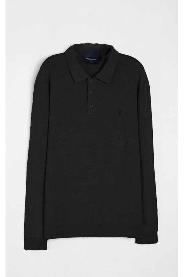 Polo Tricot Visc Preto