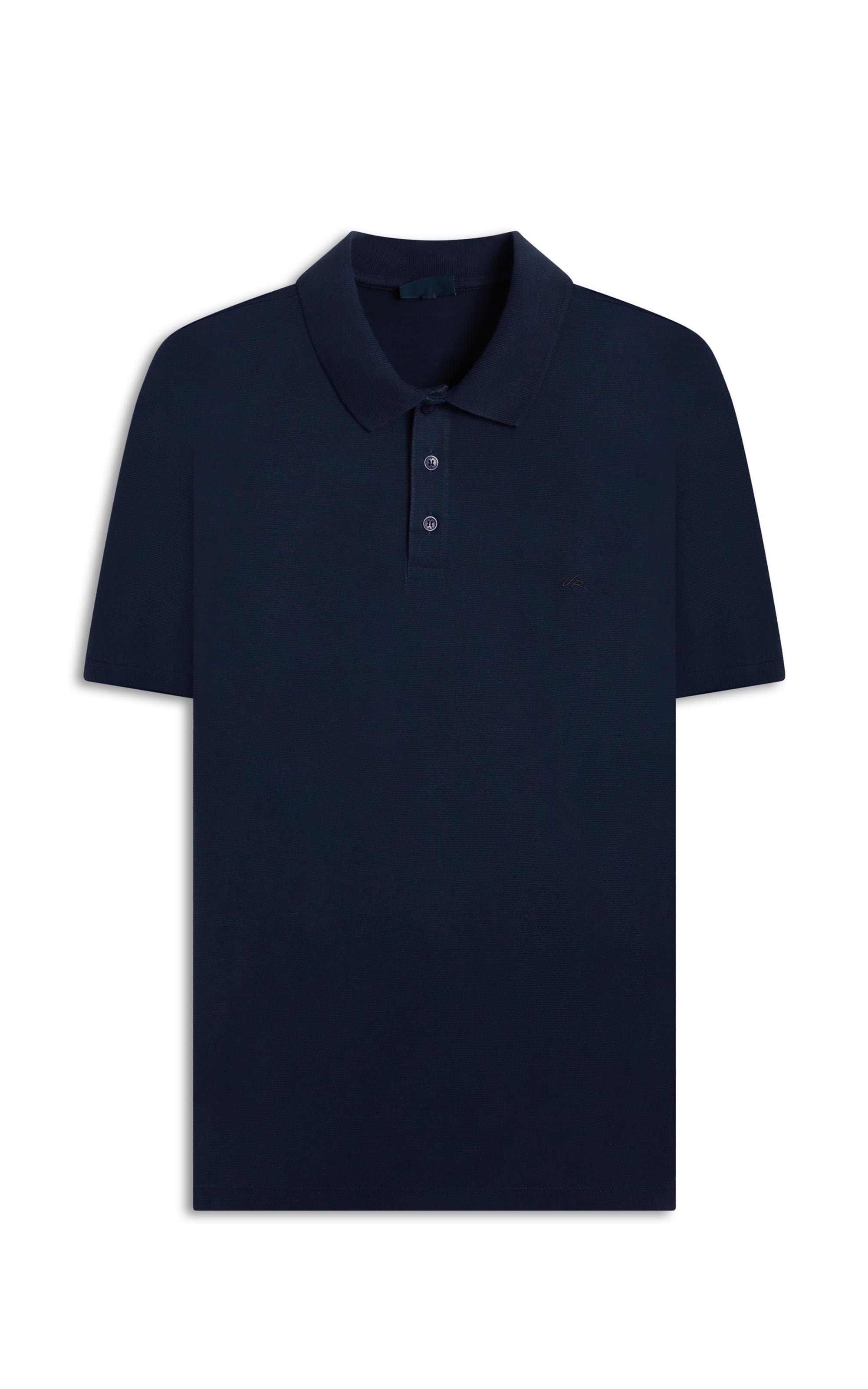 Polo Zebrinha Dark Navy