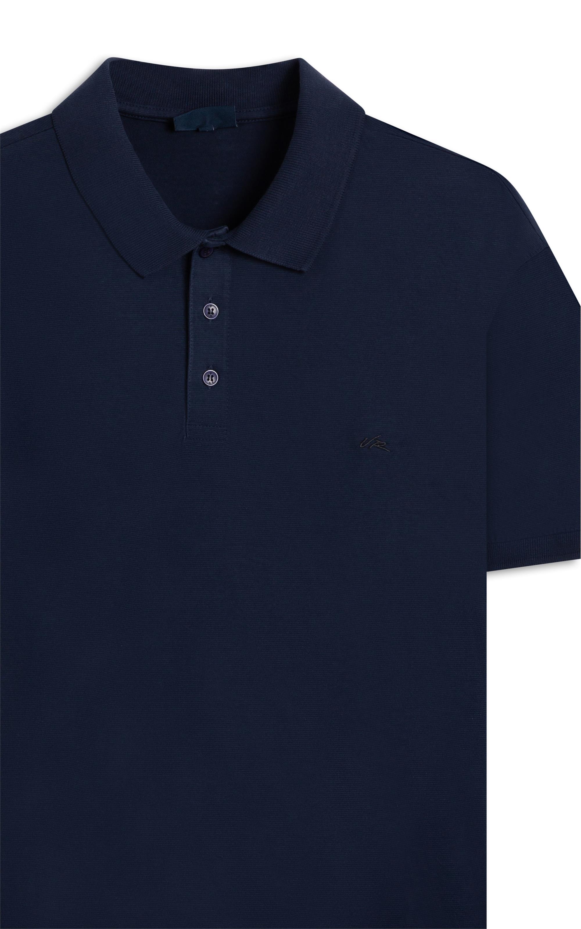Polo Zebrinha Dark Navy