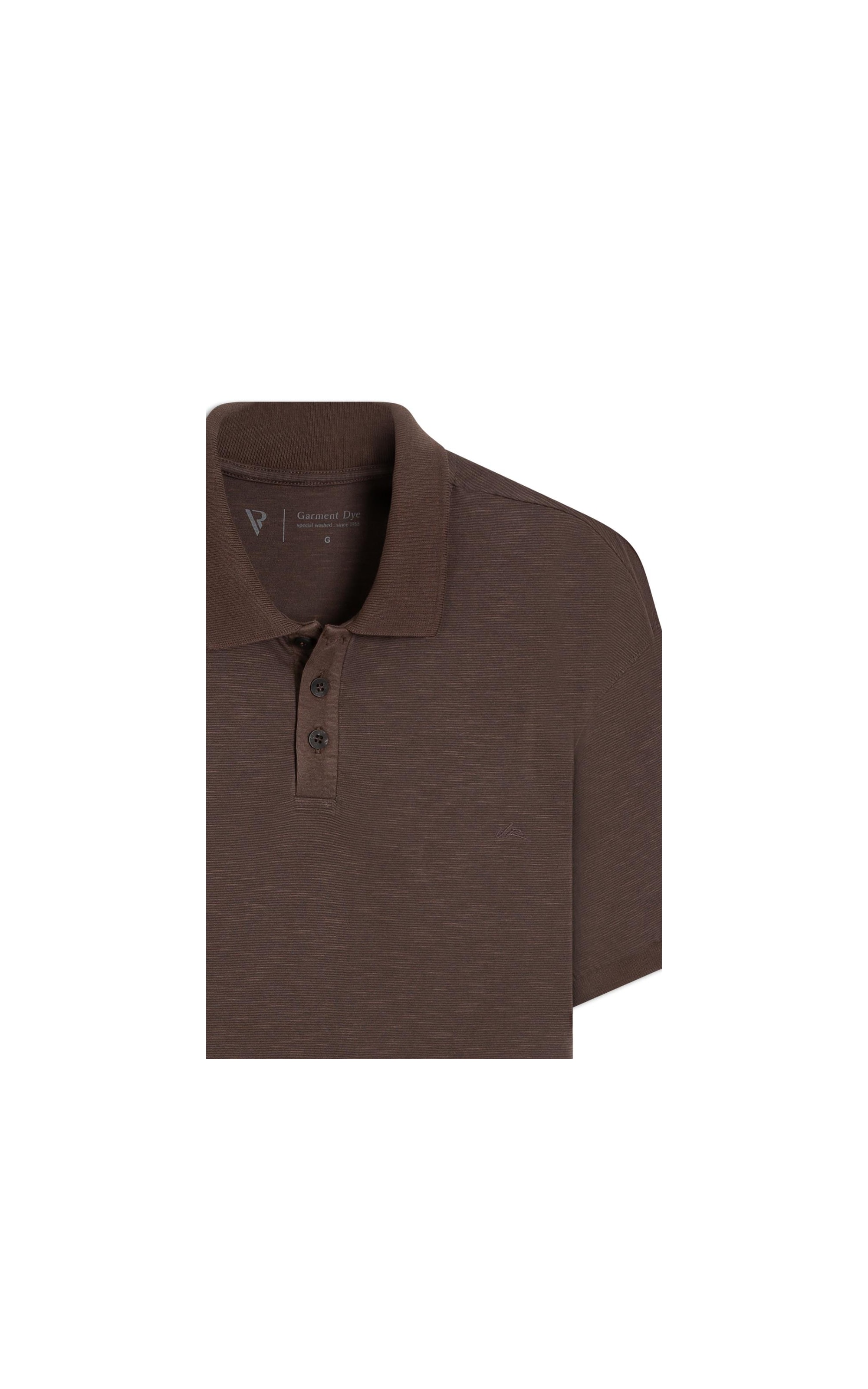 Polo Zebrinha Tabaco