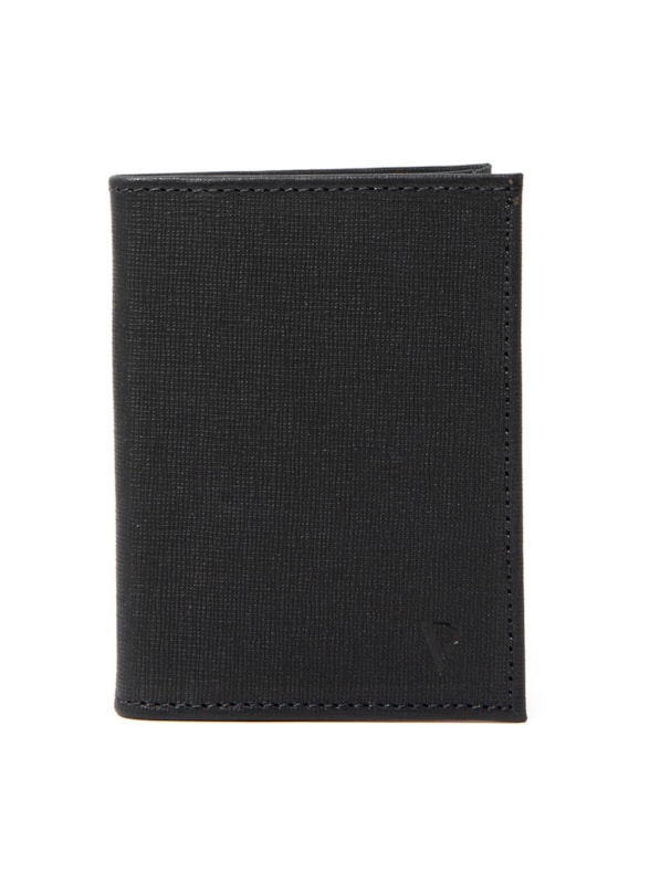 Porta Cartoes Vertical Saffiano Preto