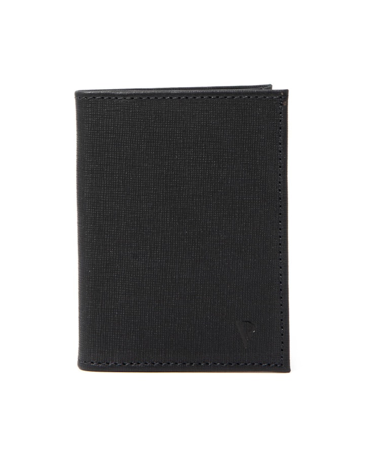 Porta Cartoes Vertical Saffiano Preto