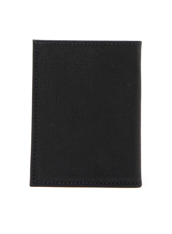Porta Cartoes Vertical Saffiano Preto