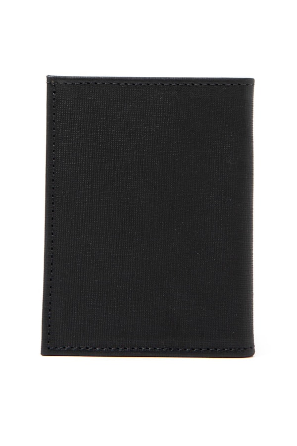 Porta Cartoes Vertical Saffiano Preto