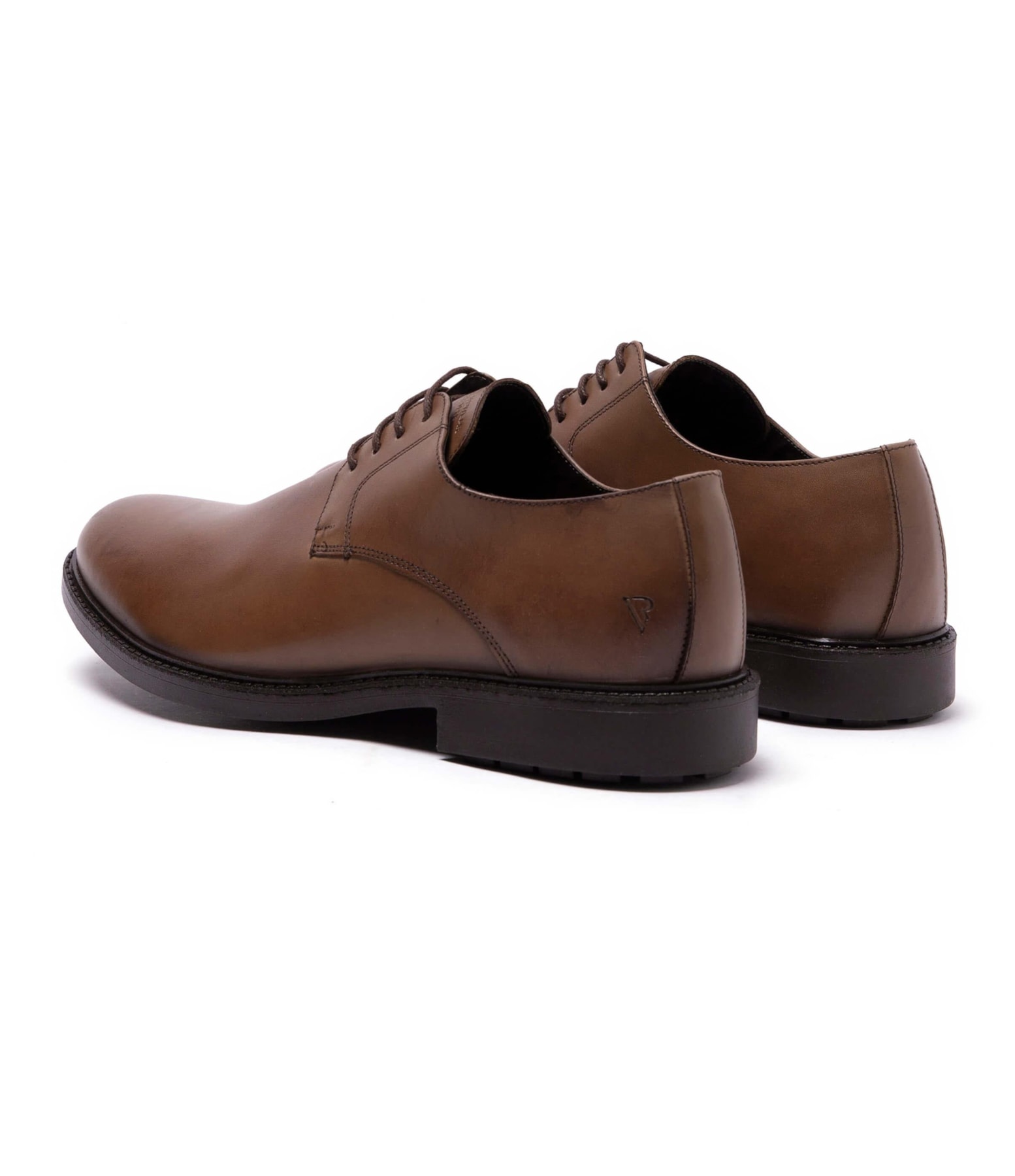 Sapato Couro Office Derby Marrom