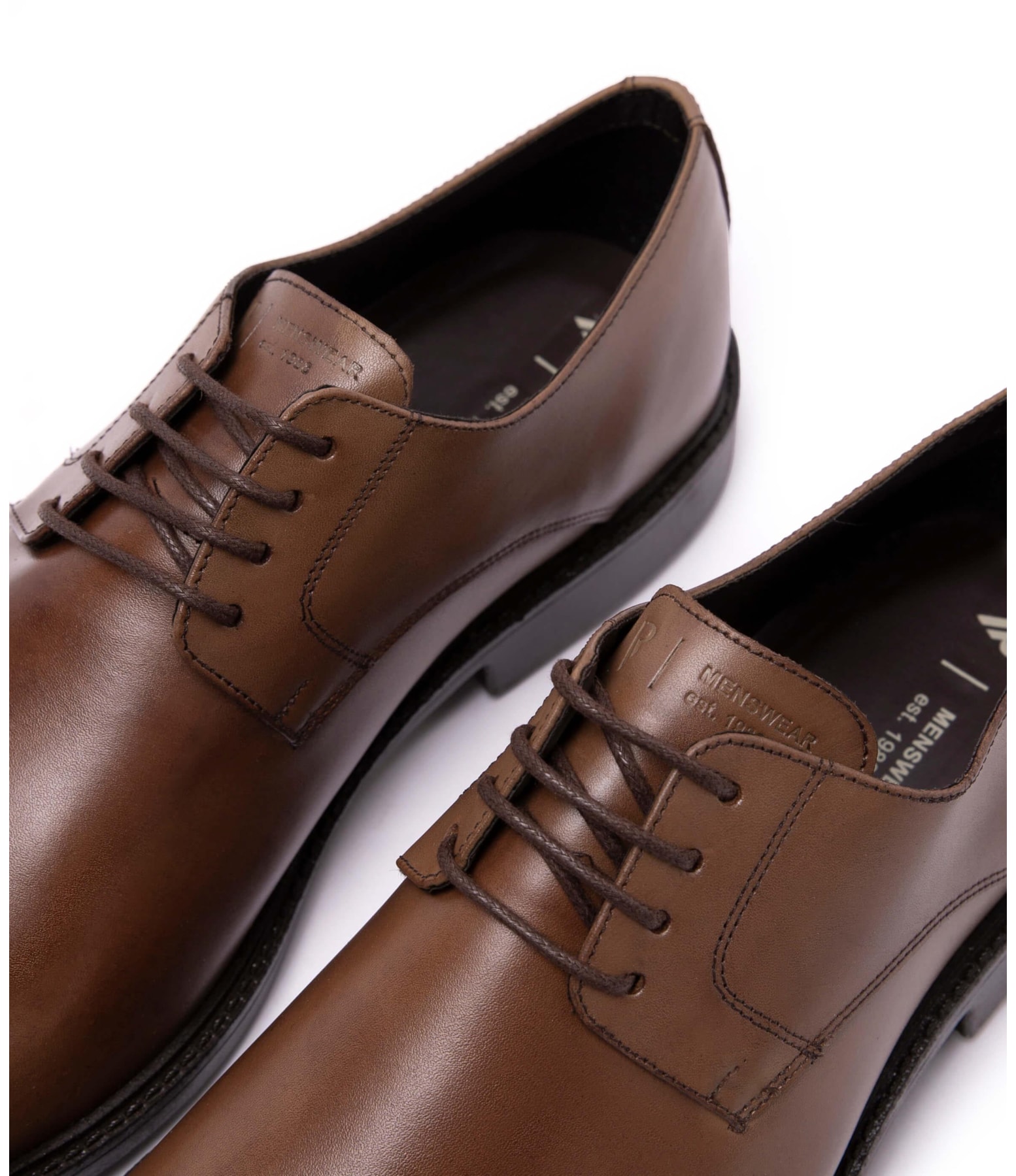 Sapato Couro Office Derby Marrom